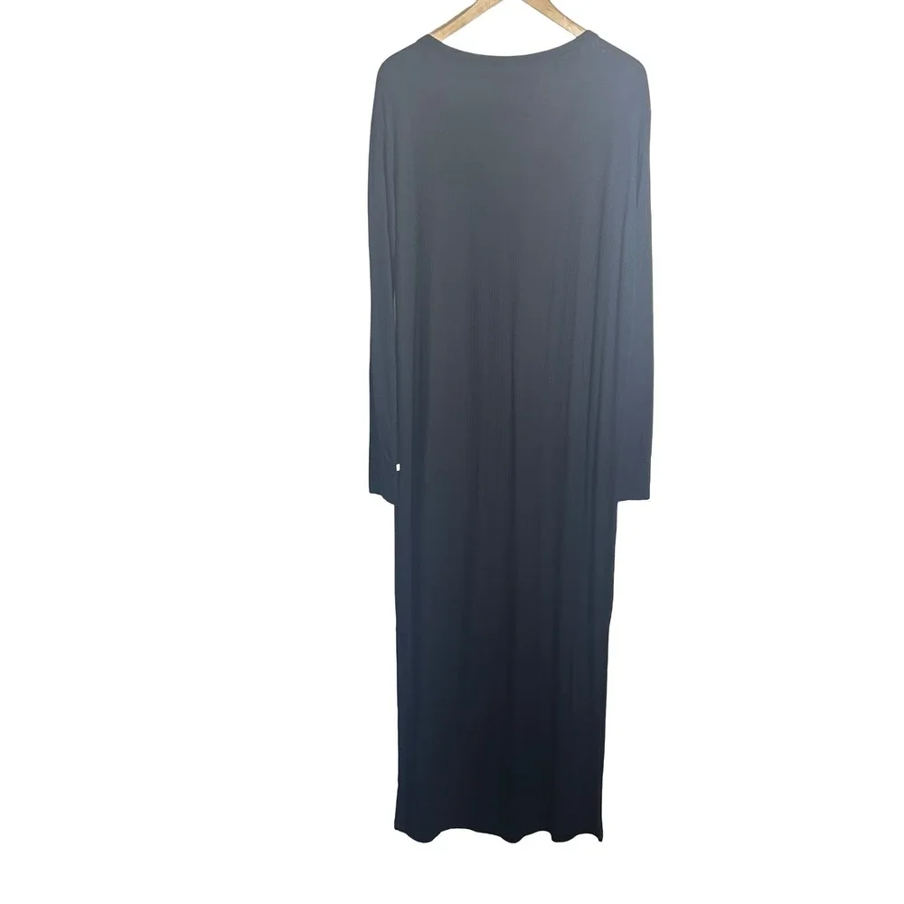 Posh Peanut Long Sleeve Ribbed Henley Nightgown Size‎ Large Maternity Loungewear